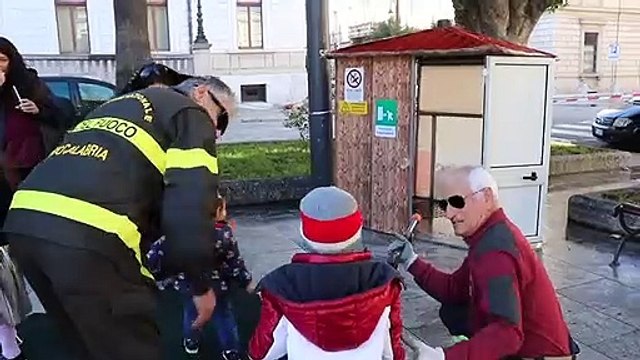 Reggio Calabria, grande entusiasmo a Piazza Italia per la manifestazione per bambini â€œPompieropoliâ€