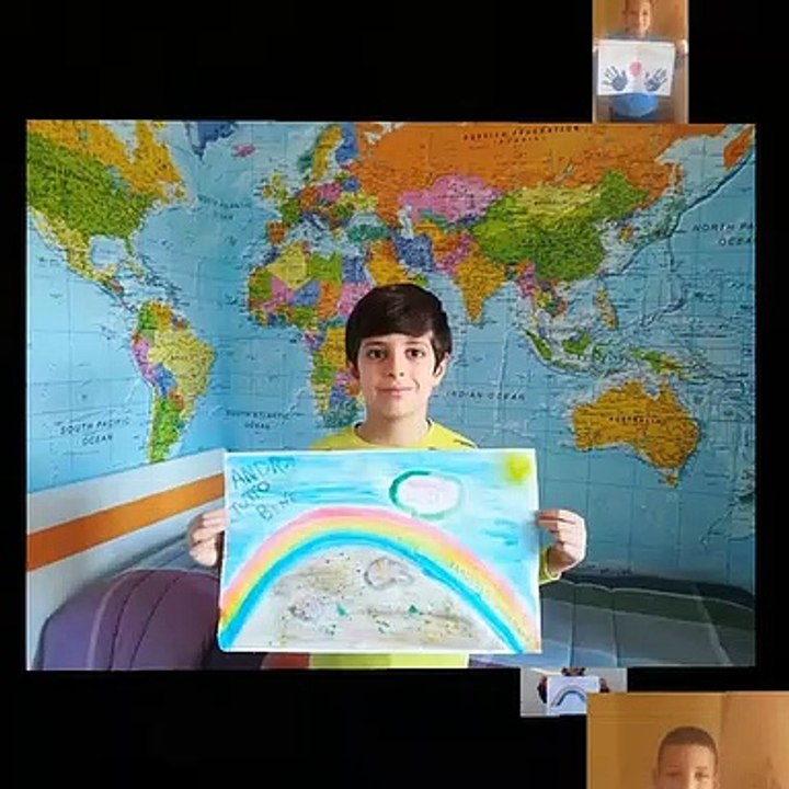 AndrÃ  tutto bene, i disegni dei bambini della scuola primaria "De Amicis" di Reggio Calabria