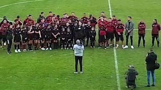 Il presidente della Reggina Luca Gallo al termine dell'allenamento odierno