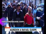 Diputada del Movimiento al Socialismo agrede a Rafael Quispe