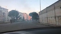 Reggio Calabria: incendio di rifiuti a Ciccarello, le immagini
