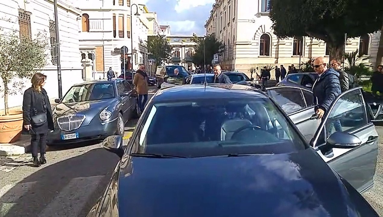 L'arrivo del segretario generale dell'Interpol Jurgen Stock a Reggio Calabria