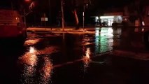 Reggio Calabria: copiosa perdita di acqua in via Nicola Furnari, le immagini