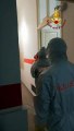 Messina: i Vigili del Fuoco impegnati a sanificare i locali della sede della Croce Rossa