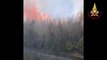 Incendio a Vulcano: Vigili del Fuoco sul posto, le immagini