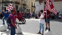 Festa Reggina, i tifosi con bandiere e sciarpe