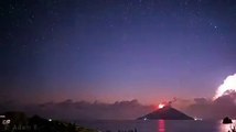 Stromboli, la notte del 19 Luglio 2020: un forte temporale e l'esplosione all'alba