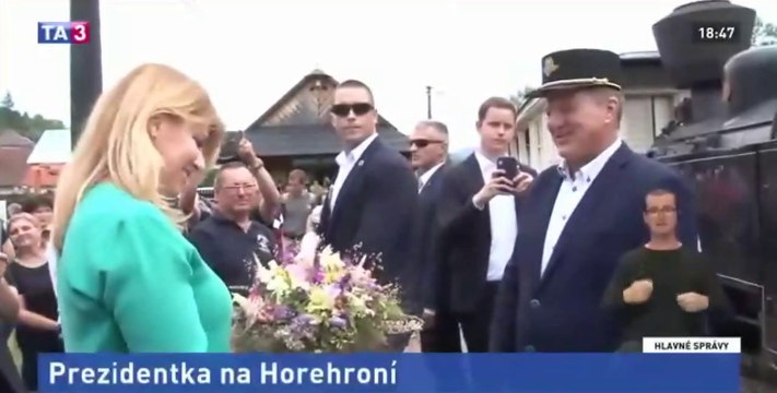 Prezidentka na Horehroní (železničná časť, SK)