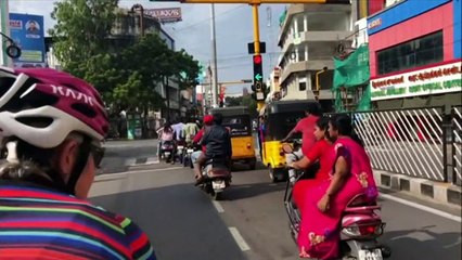 Two British women cycle around the world