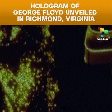 Hologram of George Floyd Unveiled at a confederate monument in Richmond