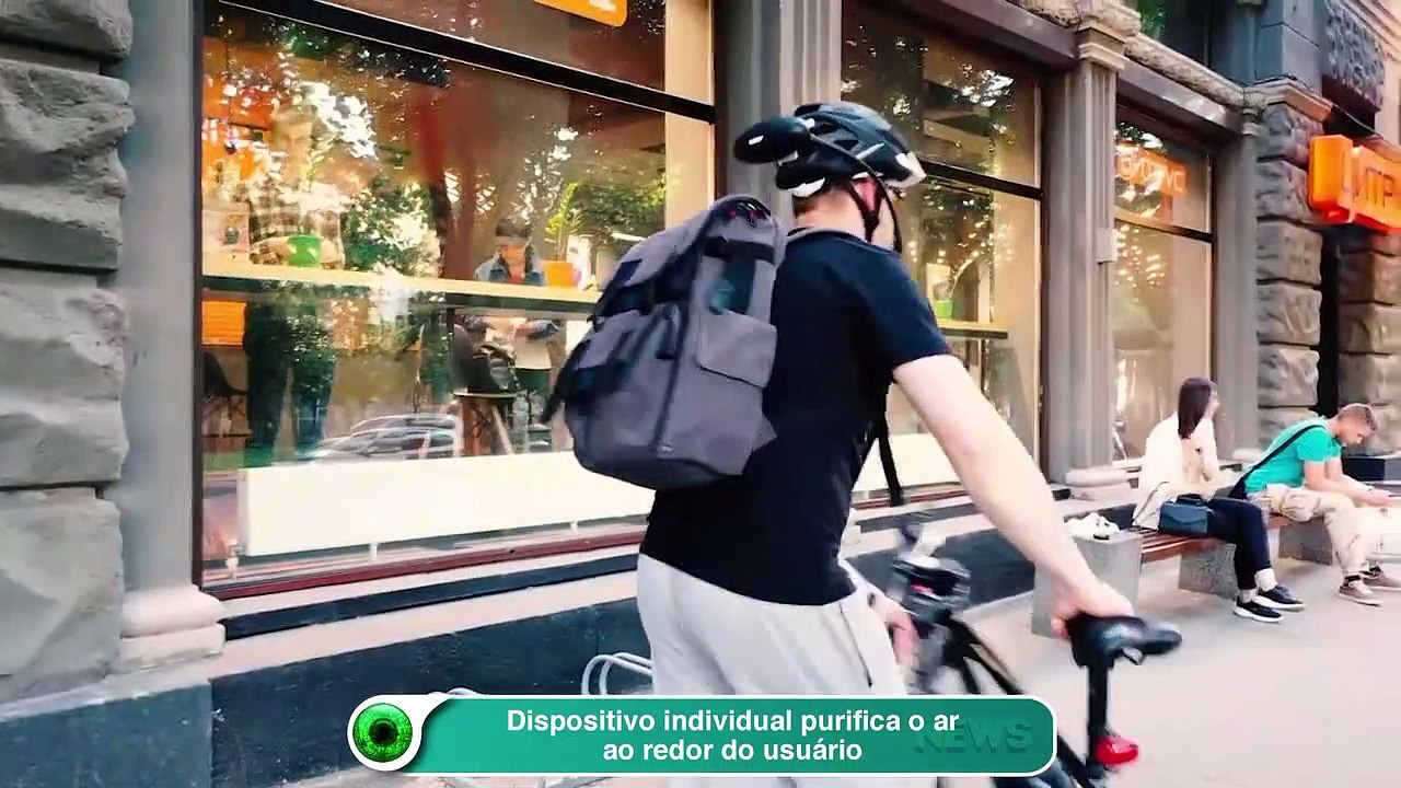 Dispositivo individual purifica o ar ao redor do usuário