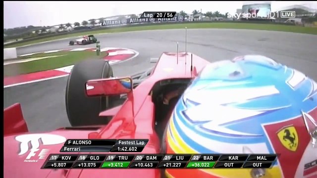 F1 2011 GP02 - MALAYSIA Sepang - Rennen SKY