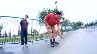 Scooter Kids Try Skateboard for The FIRST TIME!