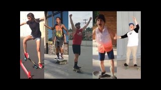 People Land Skateboard Tricks for The FIRST TIME! (Ollie, Kickflip, Heelflip, Varial Flip, Tre Flip)