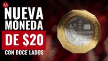 Nueva moneda de $20 con doce lados comienza a circular en algunos estados