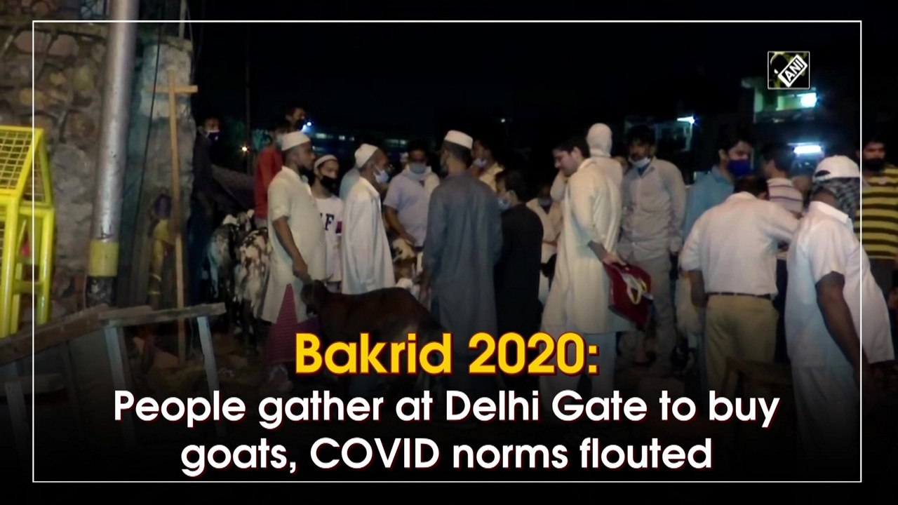 Bakrid 2020: People gather at Delhi Gate to buy...
