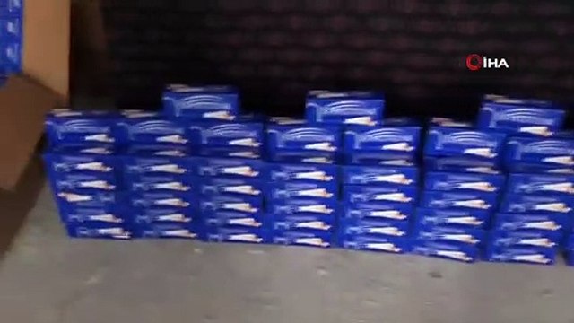 Mersin'de 10 milyon adet gümrük kaçağı makaron ele geçirildi