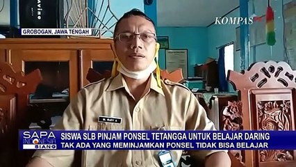 Demi Belajar Online, Siswa SLB Harus Pinjam Ponsel ke Tetangga