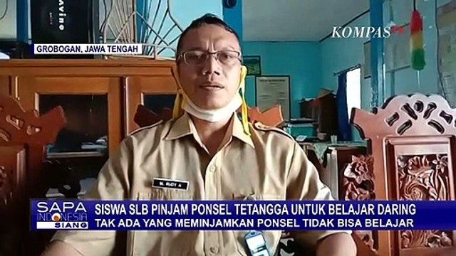 Demi Belajar Online, Siswa SLB Harus Pinjam Ponsel ke Tetangga