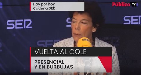 Isabel Celáa afirma que priorizarán las clases presenciales el curso que viene