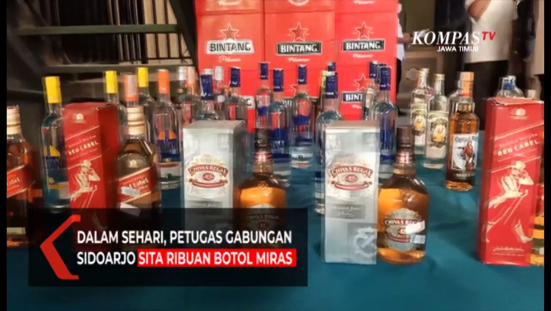 Petugas Sita Ribuan Botol Miras Dalam Sehari - Video Dailymotion