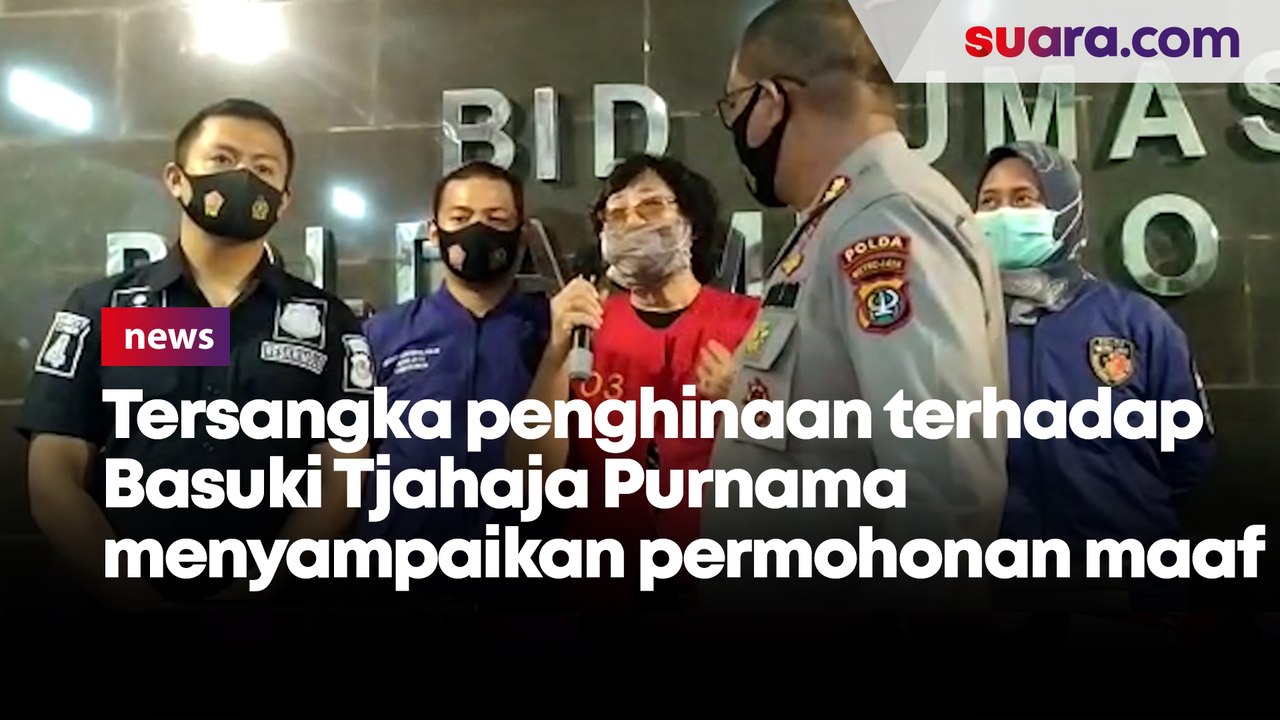 Tersangka penghinaan terhadap Basuki Tjahaja Purnama alias Ahok menyampaikan permohonan maaf