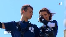 Fort Boyard 2020 : extrait d'Alexandra Rosenfeld et Hugo Clément dans le Double saut de l'ange (1er août 2020)