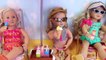 American Girl Doll Dressup Summer Outfits & Picnic toys for Beach!