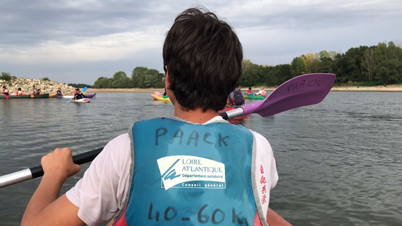 Sortie en canoë kayak sur la Loire avec l’association Paack