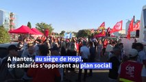 Aérien: à Nantes, les salariés de Hop! s'opposent au plan social