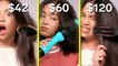 We tried a $42 vs. $120 brush straightener on curly hair to see how much you should spend
