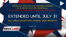 LTO extends validity of motor vehicles' registrations