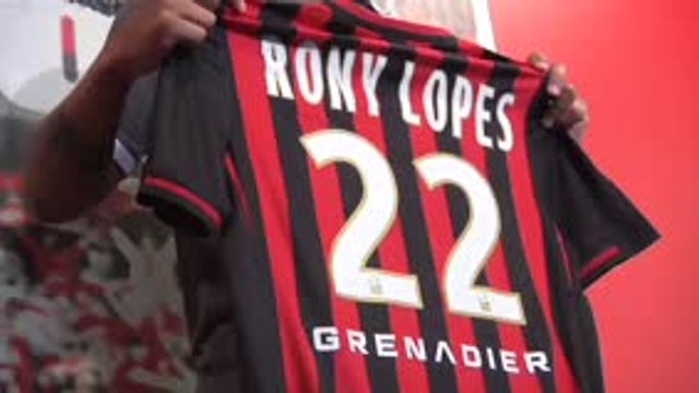Nice - Rony Lopes, la nouvelle recrue présentée