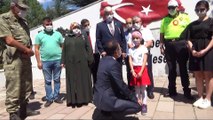 Çankırı'da şehitliklere bayram ziyareti