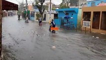 Tormenta Isaías provoca lluvias sobre Santo Domingo