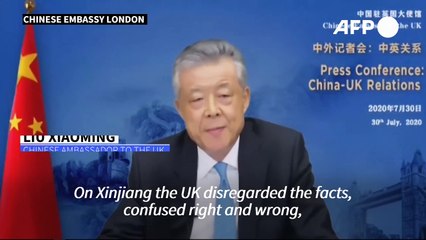 China's ambassador says UK interventions have 'poisoned' relations