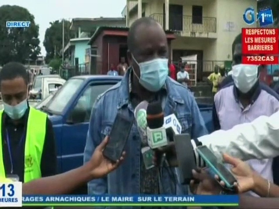 RTG/ Le Maire de Libreville Léandre NZUE sur le terrain pour débarrasser la capitale des garages arnachiques