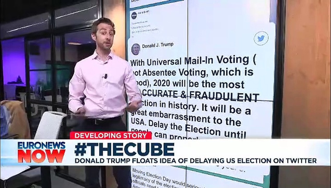 Trump floats idea of presidential election delay in tweet