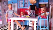 Barbie & Ken Morning Routine with Baby Dolls