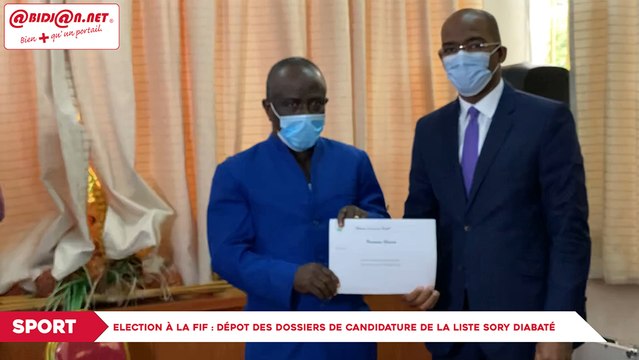 Election à la FIF Dépôt des dossiers de candidature de la liste Sory Diabaté