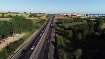 Yollarda bayram trafiği yoğunluğu - TEKİRDAĞ