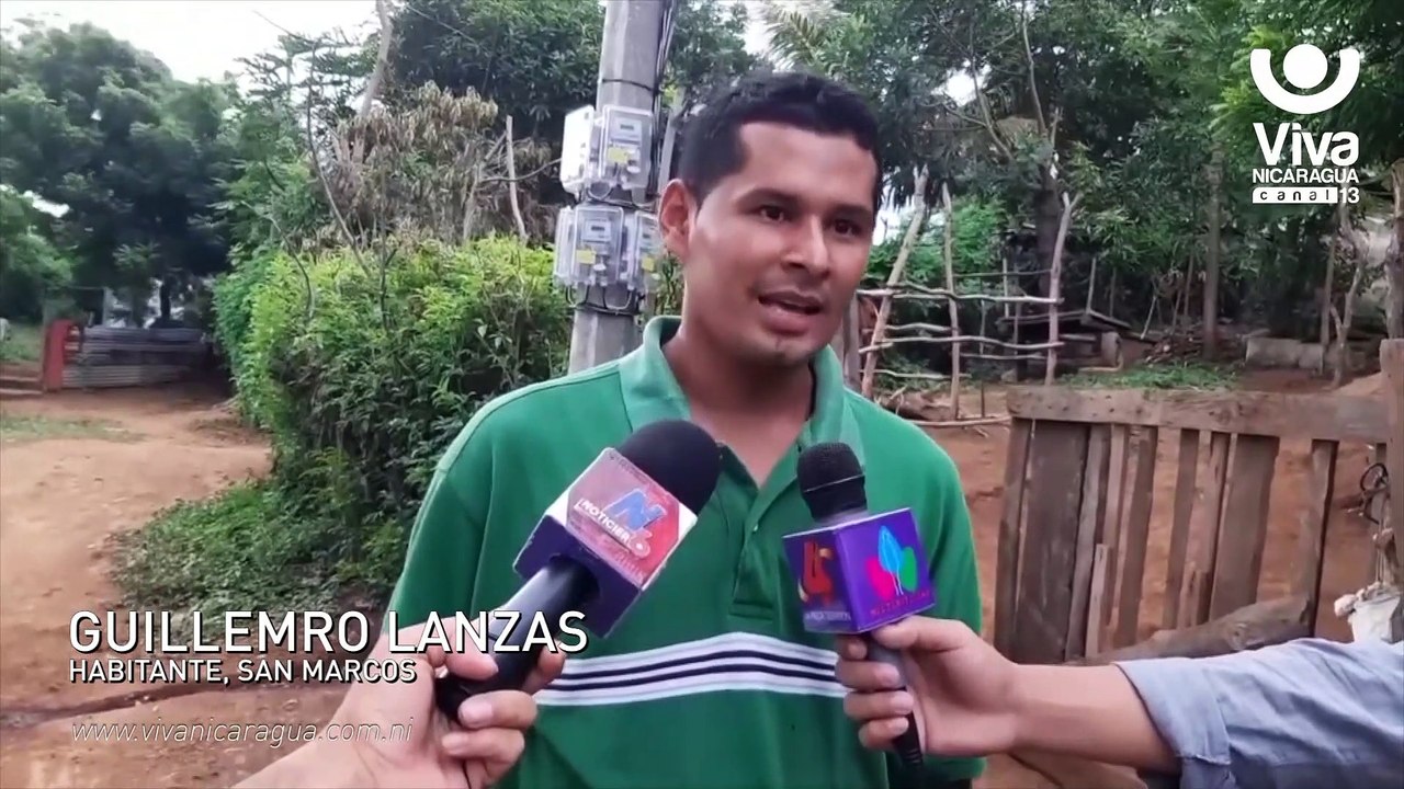 La luz llegó para los habitantes de San Marcos en Carazo