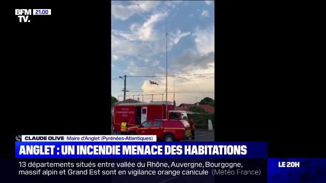 Incendie à Anglet: Le feu a galopé, nous avons dû évacuer des habitations , selon le maire