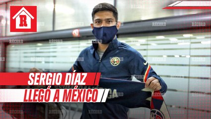 Sergio Díaz, el nuevo refuerzo del América, llegó a la CDMX