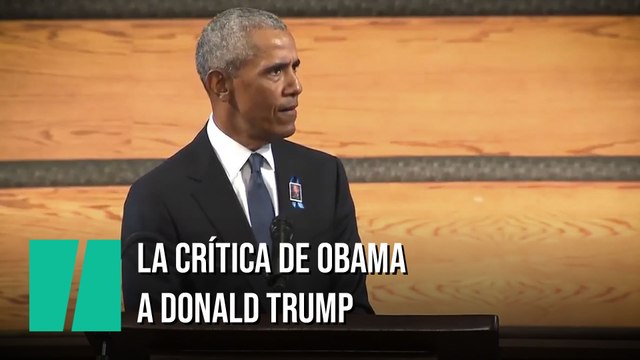 El ataque de Obama a Donald Trump: Están atacando las libertades