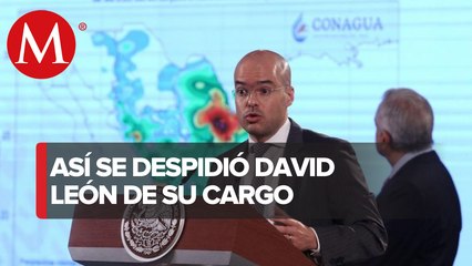 David León deja cargo en Protección Civil