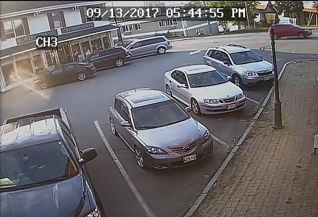 Suped up Golf Cart Takes Corner too Sharp