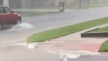 Drivers deal with flooding roads