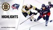 NHL Highlights | Bruins @ Blue Jackets 7/30/2020