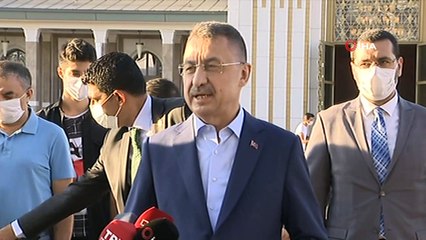 Cumhurbaşkanı Yardımcısı Fuat Oktay, bayram namazını Ankara Millet Cami'nde kıldı
